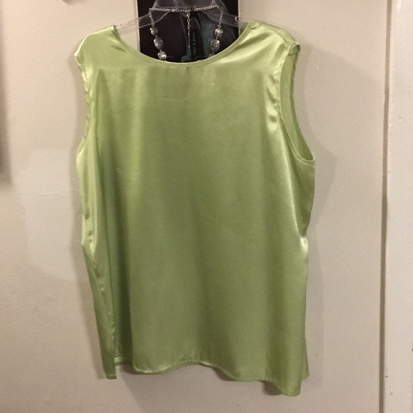 Giorgio Fiorlini Pistachio Green Shiny Tank Top - Picture 4 of 9